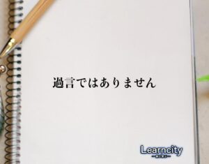 「過言ではありません」とは？ビジネスメールや敬語の使い方を徹底解釈 | Learncity